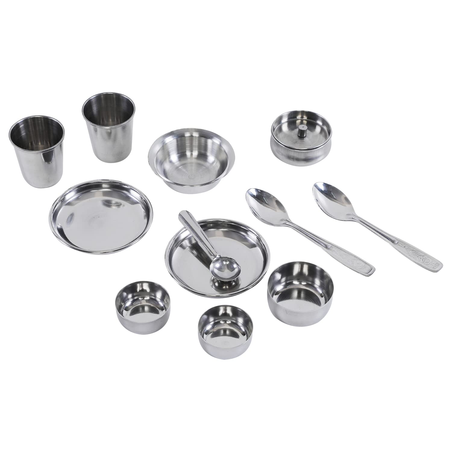 Storio Homemade Kitchen Set Cute Mini Toy Utensils Non Toxic Indian Set for Girls Age 3 Years Plus no Sharp Edges 12 pcs