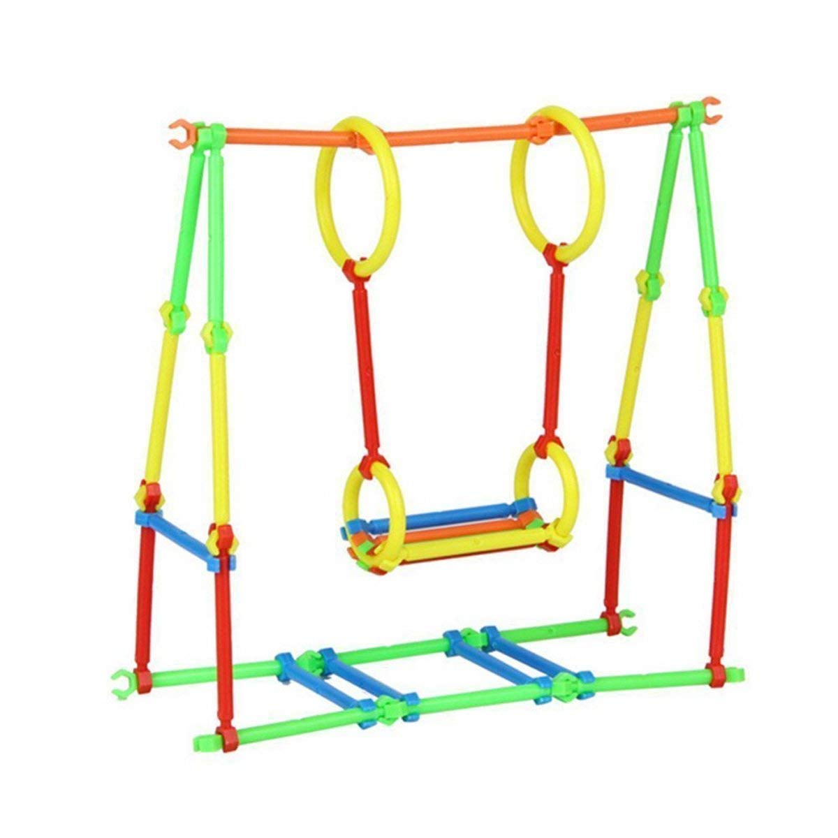 Storio DIY Puzzle Building Blocks Game Toys for Kids Educational Blocks Learning Puzzle Learning Toy for Kids (200+ Straw Puzzles)