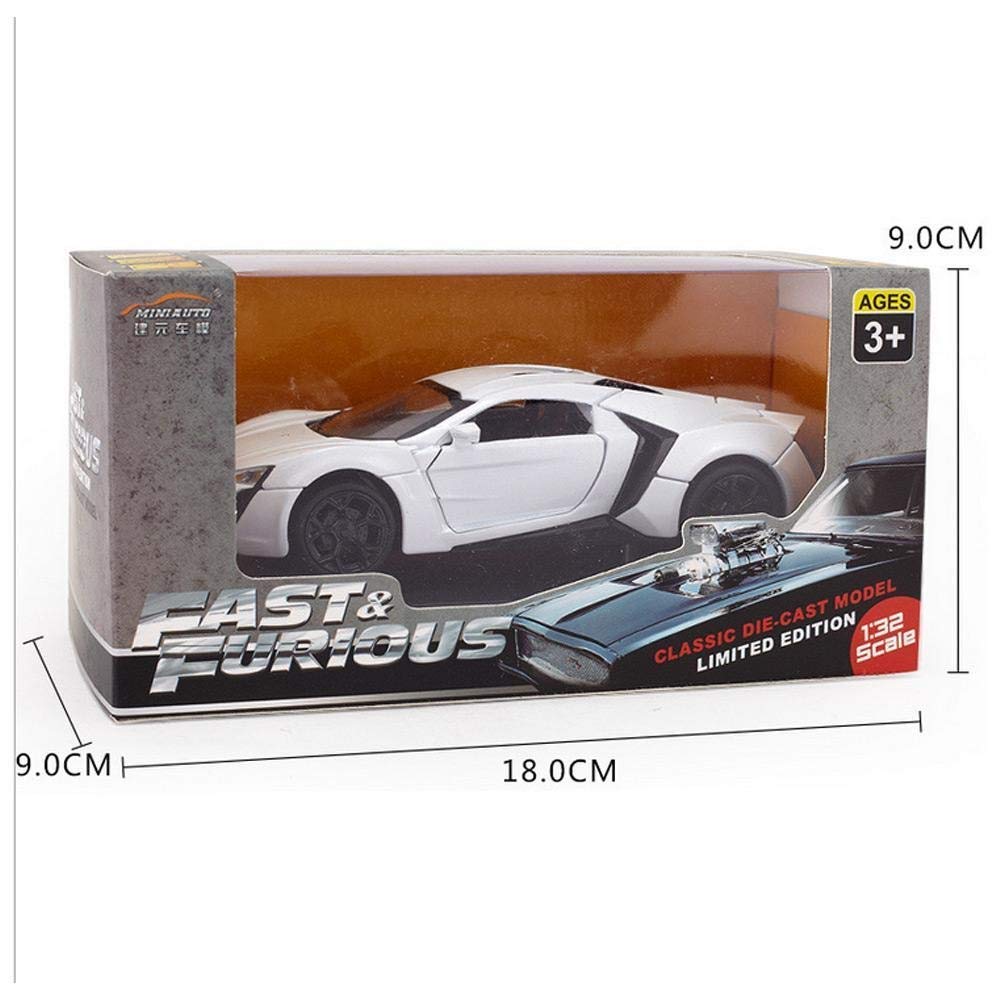 Storio Cars 1:32 Diecast Metal Pullback Toy car for Kids Best Gifts Toys for Kids Boys - Lykan Hypersport