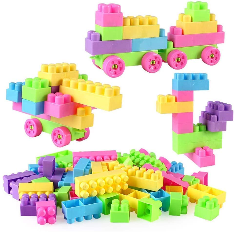 Storio DIY Puzzle Building Blocks Game Toys for Kids Educational Blocks Learning Puzzle Learning Toy for Kids (168+ Pcs (Bigger Size))