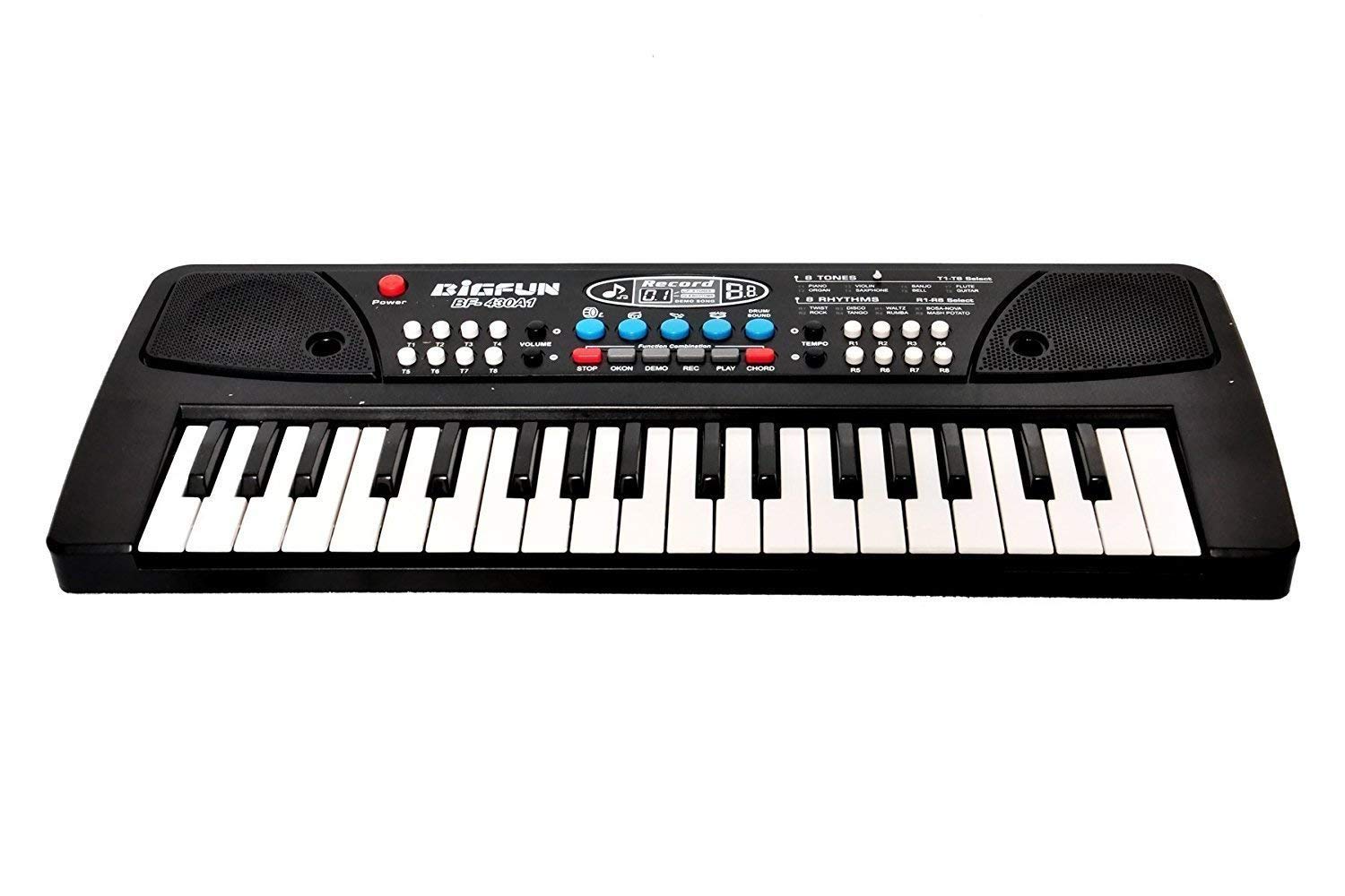 ToysBuddy 37 Key Piano Keyboard Toy for Kids with Mic DC Power Option Recording