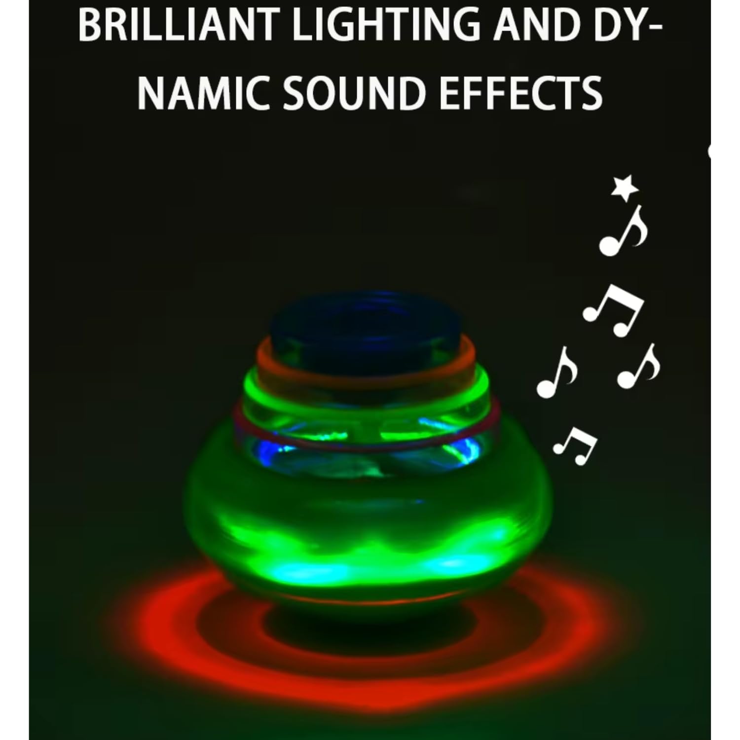 Storio Toys Spinning Gyro Magic Lattoo with Music and Lights | Spinning Top Toy for Kids Boy | Colourful Spinner Fidget Sound Tops Best Birthday Gift for Baby