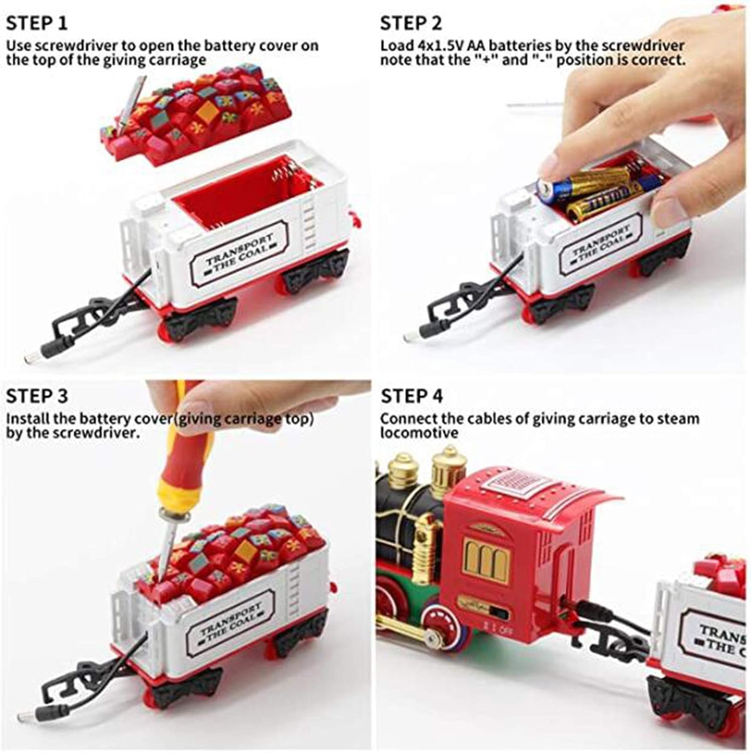 Storio Classic Vintage Toy Train Set with Real Smoke| Railway Set | Train Set with DIY Railway Tracks for Kids 3+ | Gift for Kids