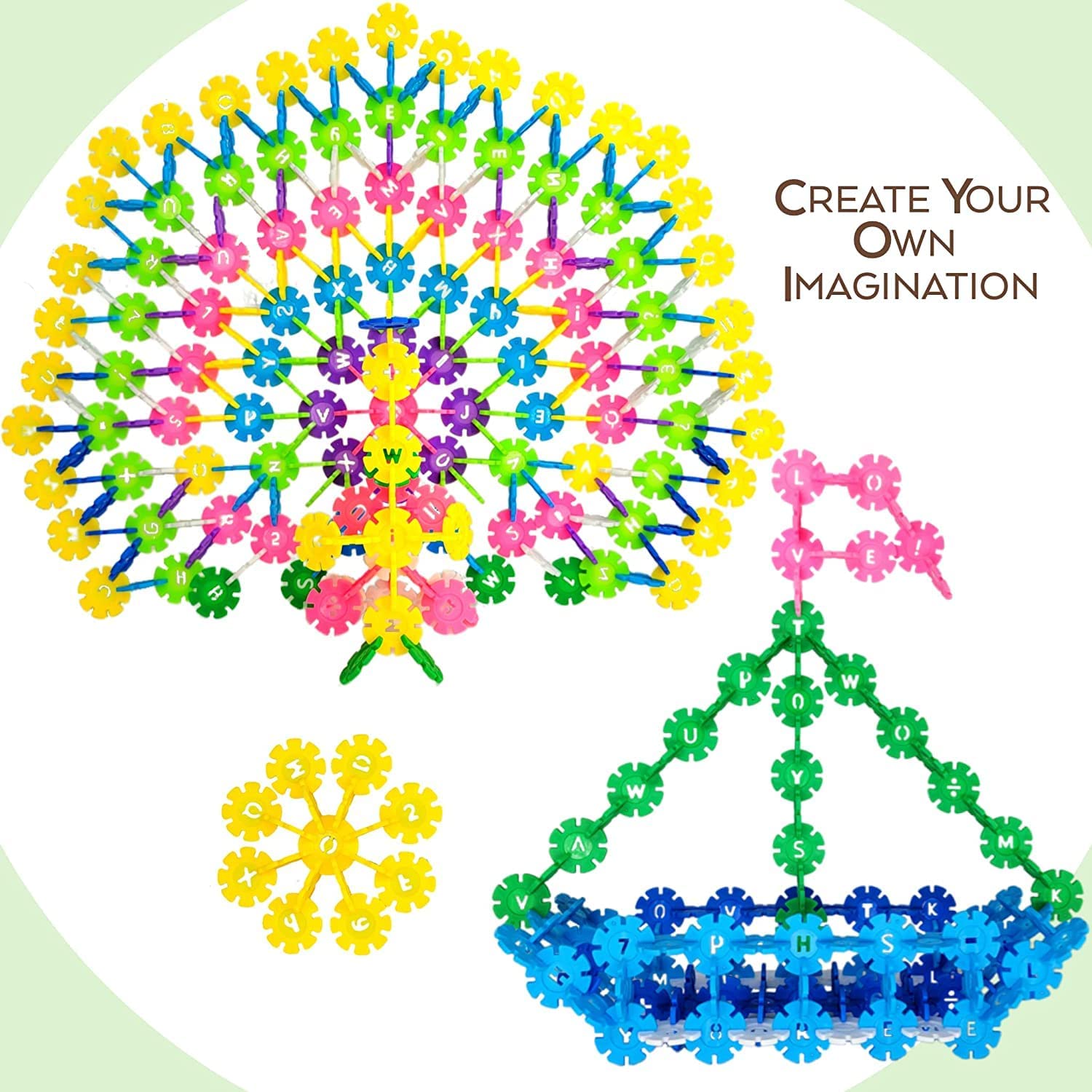 Storio DIY Puzzle Building Blocks Game Toys for Kids Educational Blocks Learning Puzzle Learning Toy for Kids (110+ Cross Discs)