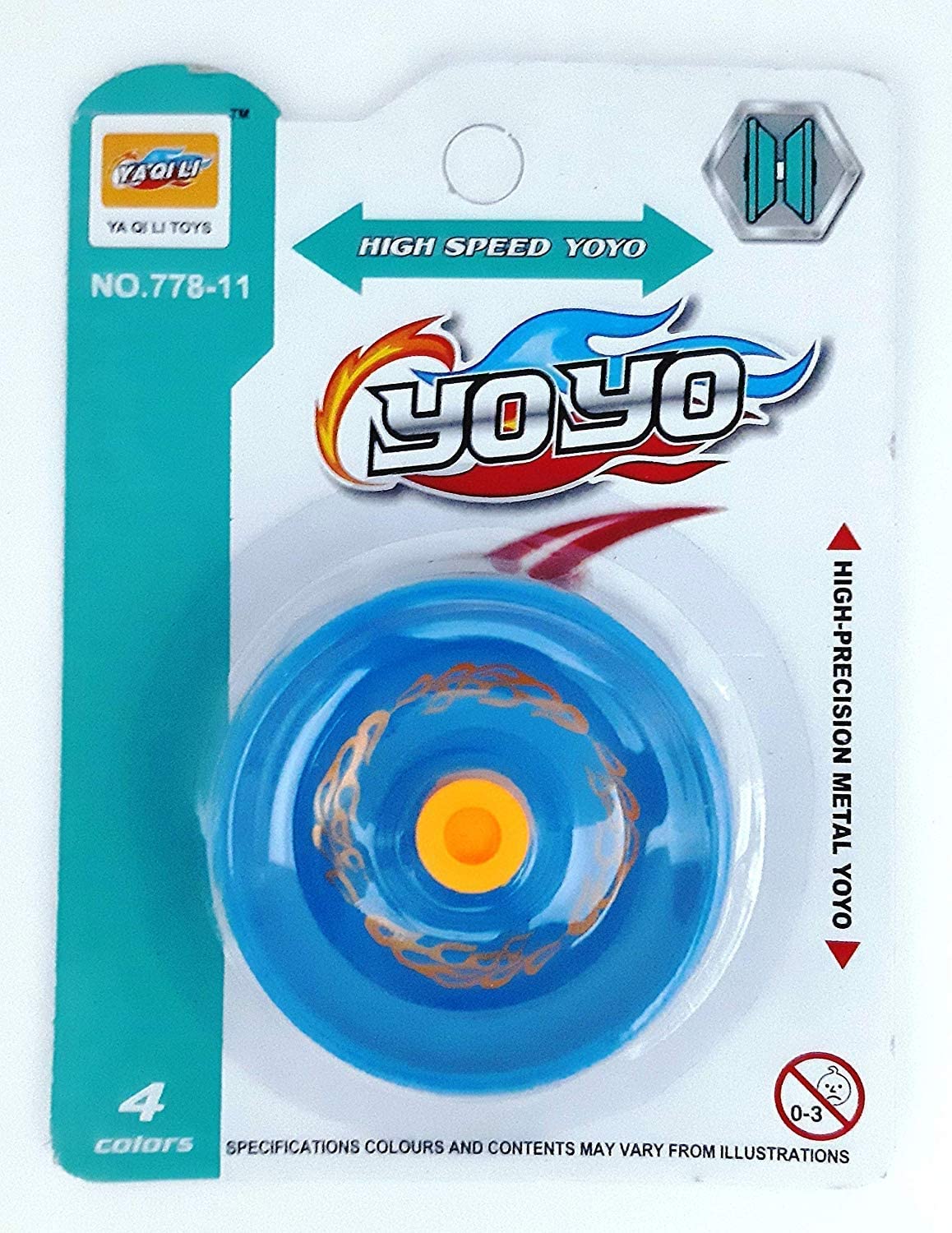 ToysBuddy Fine Quality High Gloss High Speed Metal Yoyo Toy Spinner Toy - 1 Pcs (Color May Vary)