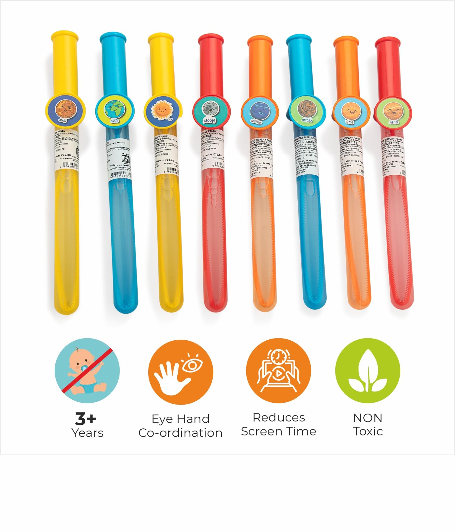 Storio Bubble Blaster Toy for Kids Bubble Blaster Stick for Kids Bubble Toy, Bubble Maker for Kids Indoor & Outdoor Toys for Boys and Girls, Birthday Return Gifts for Kids (Pack of 1