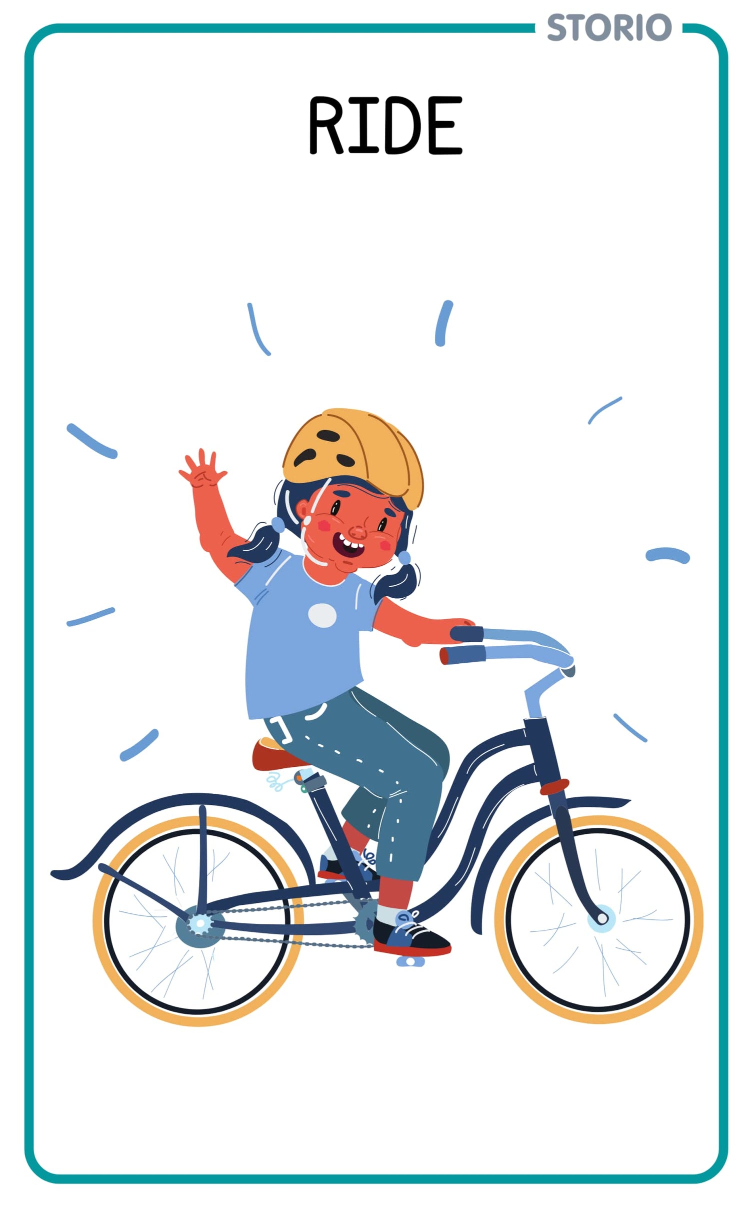 Storio Flash Cards for Kids Early Learning | Easy & Fun Way of Learning 1 Year to 6 Years Babies (Actions)