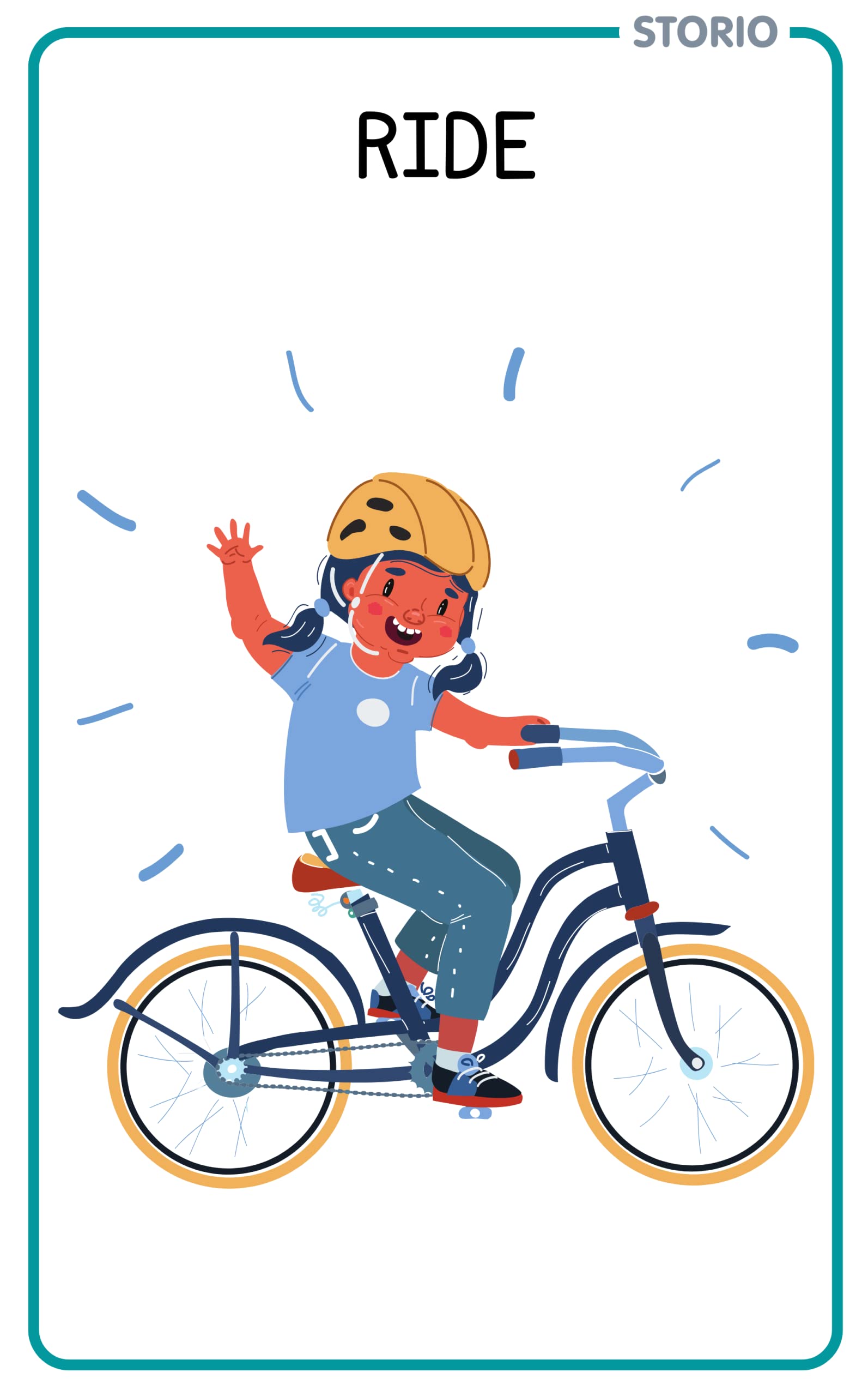 Storio Flash Cards for Kids Early Learning | Easy & Fun Way of Learning 1 Year to 6 Years Babies (Actions)