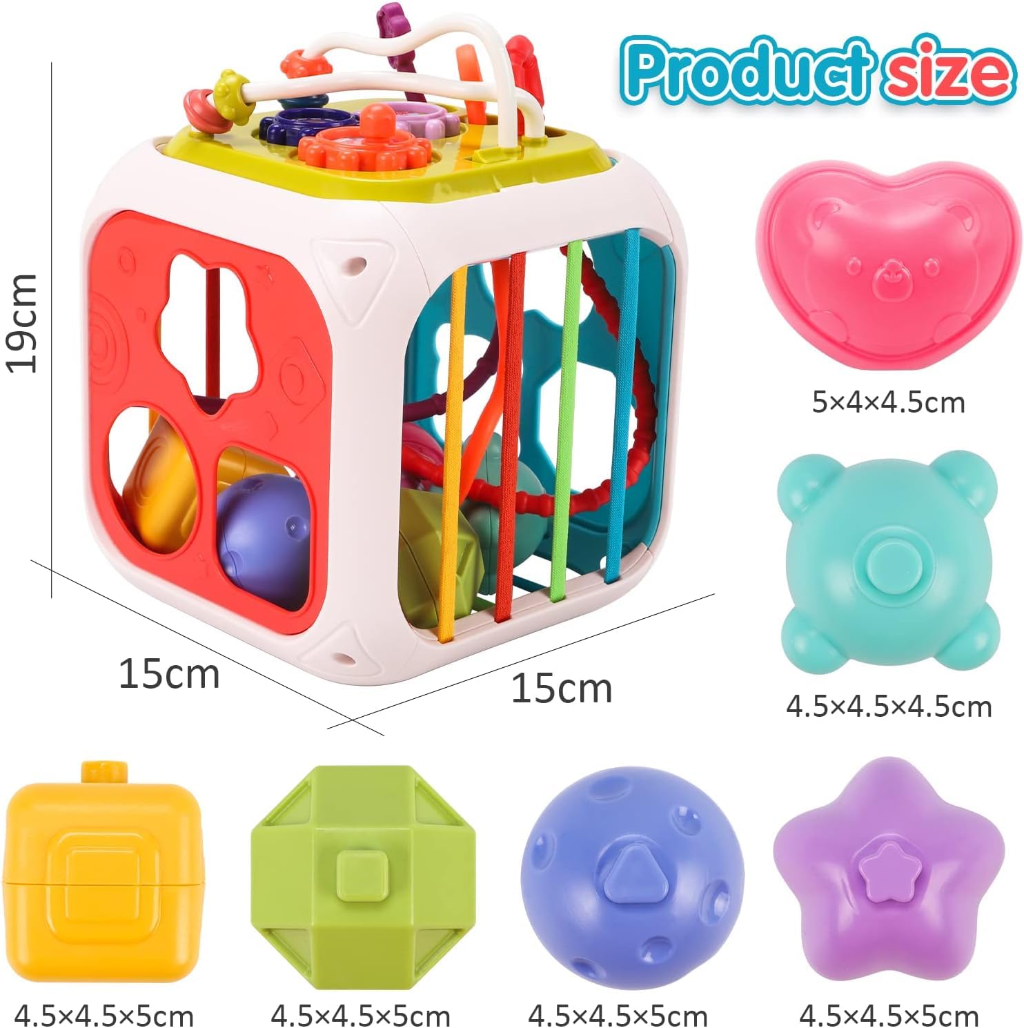 Storio in Baby Sensory Toy for Kids 1-3 Years Montessori Shape S